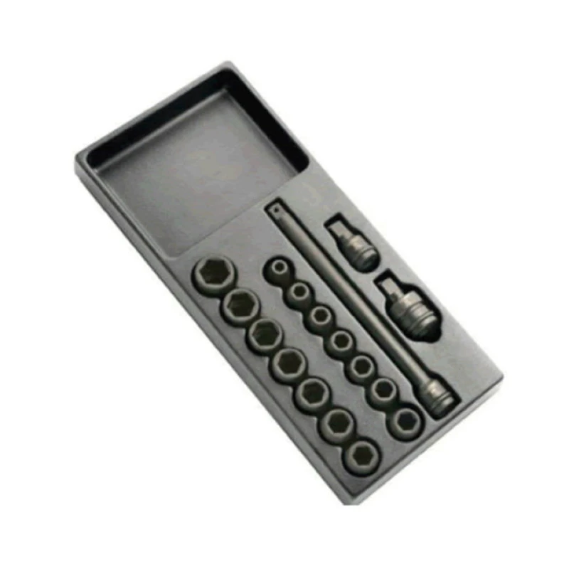 Image of Expert by Facom 17 Piece 1/2" Drive Hex Impact Socket Set Metric in Module Tray E040601 Drive: 1/2"
