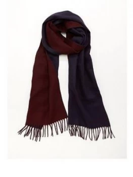 Image of Ted Baker Luncha Reversible Scarf - Navy/Red Men