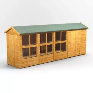 Image of 18X4 Power Apex Potting Shed Combi Including 6ft Side Store