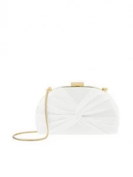 Image of Monsoon Sara Satin Bridal Hard Clutch - Ivory