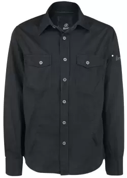 Image of Brandit Slim Fit Shirt Longsleeve black