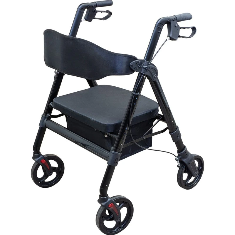 Image of Loops Heavy Duty Aluminium Bariatric Rollator - 8" Wheels - 181kg Weight Limit Multi
