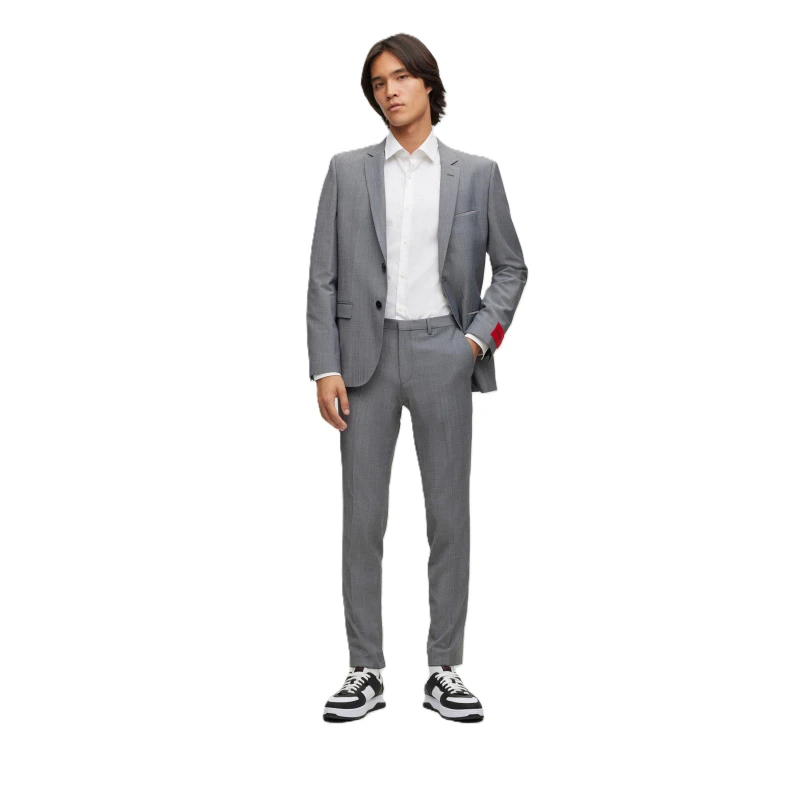 Image of Hugo Mens Tailored Blazer Open Grey male 34 (44)