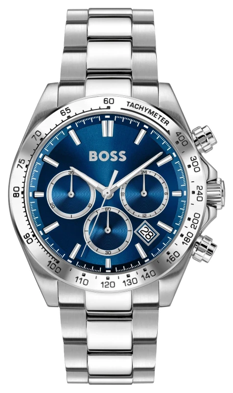 Image of BOSS 1514315 HERO 2.0 Quartz Chronograph (44mm) Blue Dial / Watch