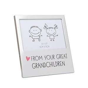 Image of 5" x 3.5" - Aluminium Photo Frame - Great Grandchildren