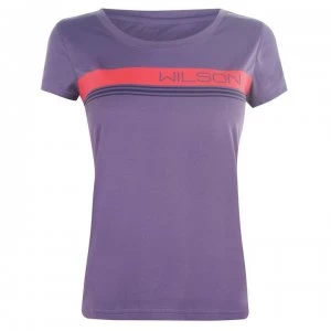 Image of Wilson Vars Tech T Shirt Ladies - Purple