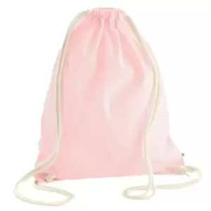Image of Westford Mill EarthAware Organic Drawstring Bag (One Size) (Pastel Pink)