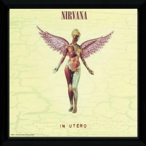 Image of Nirvana In Utero Framed Album Cover