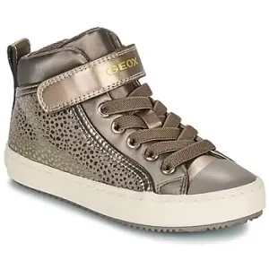 Image of Geox KALISPERA Girls Childrens Shoes (High-top Trainers) in Gold - Sizes 10 kid,11 kid,11.5 kid,12 kid,13 kid,1 kid,1.5 kid,2.5