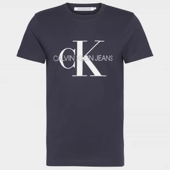 Image of CK Jeans Mens Iconic Monogram T-Shirt - Night Sky - M