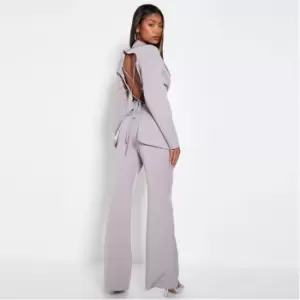 Image of I Saw It First Tailored Open Back Detail Blazer - Purple