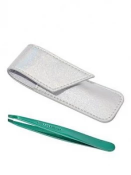 Image of Tweezerman Tweezerman Emerald Eve Slant Tweezer & Pouch