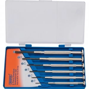 Image of Draper 6 Piece Slotted Precision Screwdriver Set