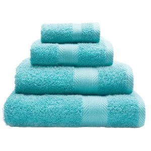 Image of Catherine Lansfield Essentials Cotton Bath Towel - Aqua Blue