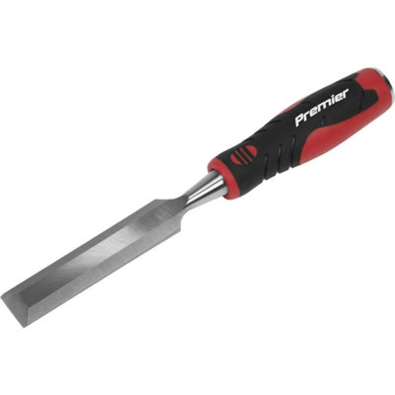 Image of Loops 25mm Hammer-Thru Wood Chisel - Bevel Edged Blade - Chrome Vanadium Steel Metallics