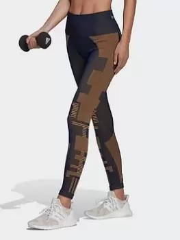 Image of adidas X Karlie Kloss Knit Leggings, Blue, Size S, Women