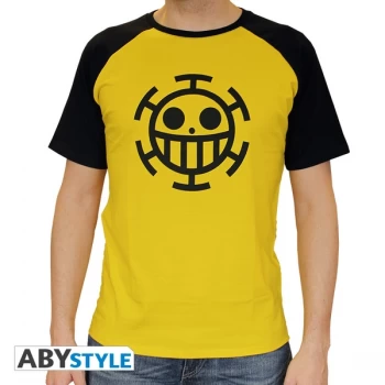 Image of One Piece - Trafalgar Law Mens Medium T-Shirt - Yellow