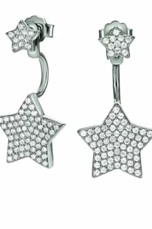 Image of Folli Follie Jewellery Fashionably Silver Flower Blossom Double Chain Necklace JEWEL 5020.3091