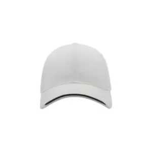 Image of Atlantis Estoril Jacquard Weave 6 Panel Cap (One Size) (White)