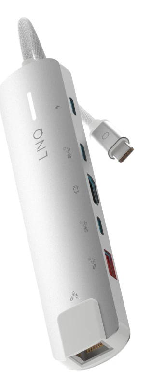Image of LINQ byELEMENTS LINQ 6in1 Pro USB-C 10Gbps Multiport Hub with 4K HDMI and Ethernet LQ49061