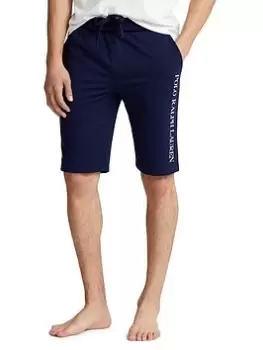 Image of Polo Ralph Lauren Lounge Logo Shorts, Newport Navy, Size S, Men