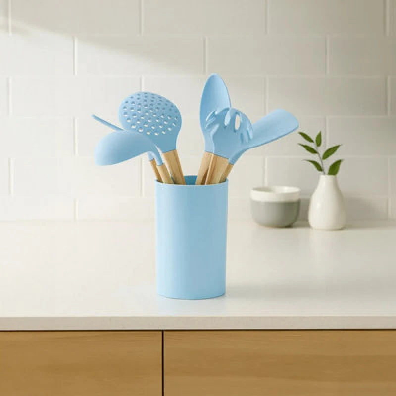 Image of Premier Housewares Zing 7 Piece Utensil Set Blue