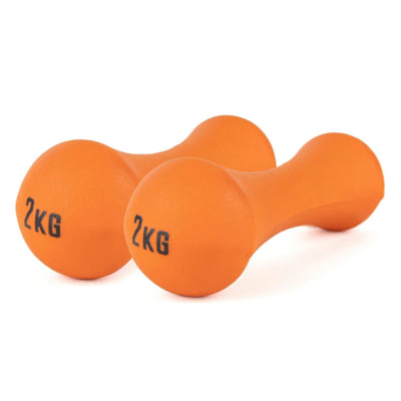 Image of Phoenix Fitness 2Kg Orange Dumbbell Pair For Light Strength Workouts