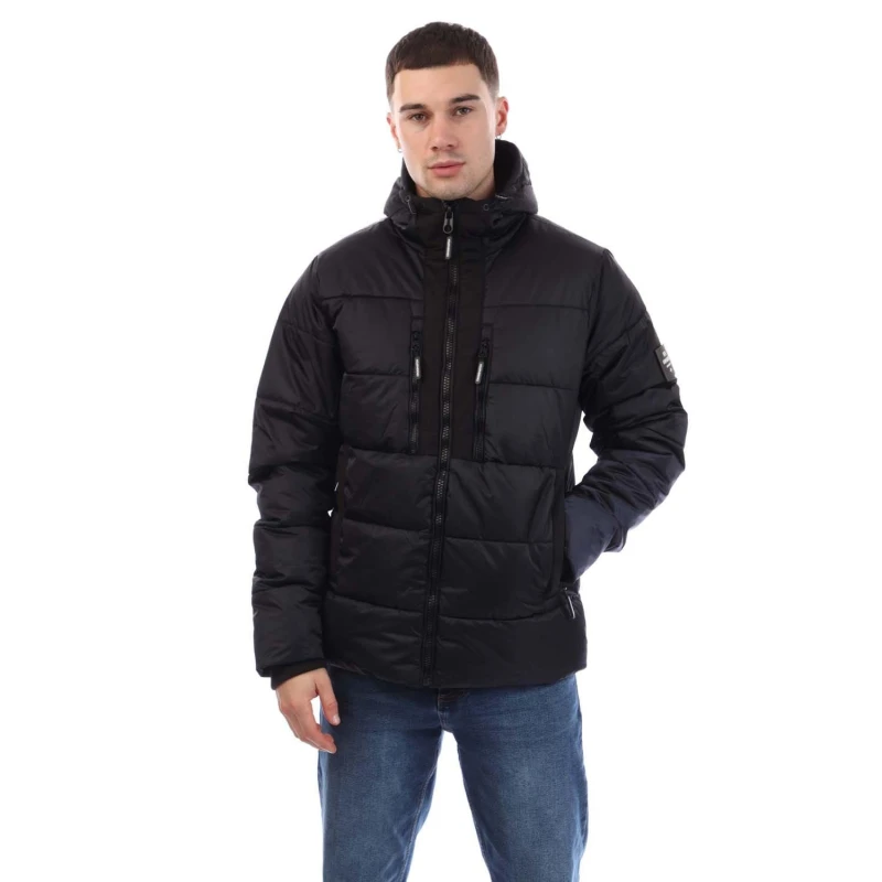 Image of Crosshatch Crosshatch Men Chimmax Jacket in Navy Size: large Navy L Male 5059294707176
