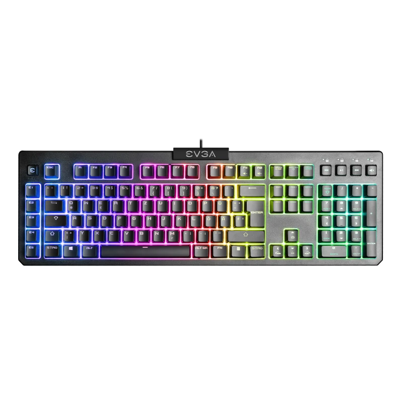 Image of EVGA Z12 keyboard Gaming USB QWERTZ German Black
