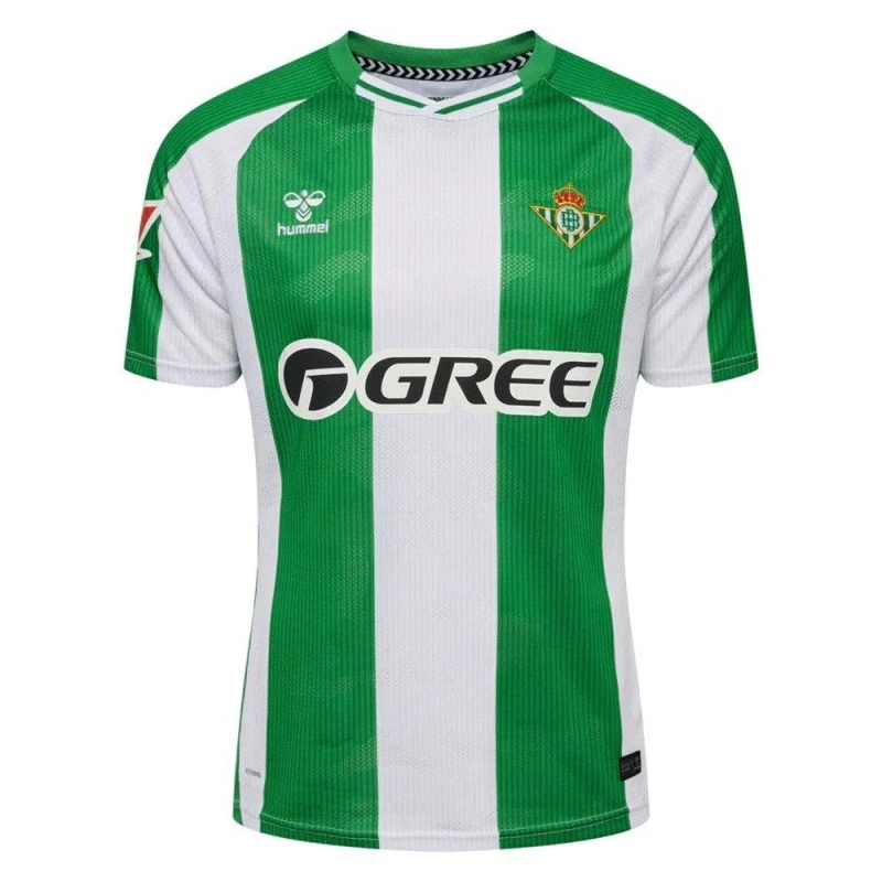 Image of Hummel Real Betis Home Shirt 2025 2026 Juniors Green male 7-8 (S)