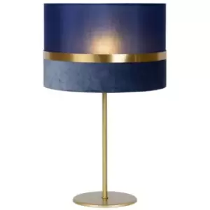 Image of Lucide EXTRAVAGANZA TUSSE - Table Lamp - Ø30cm - 1xE14 - Blue