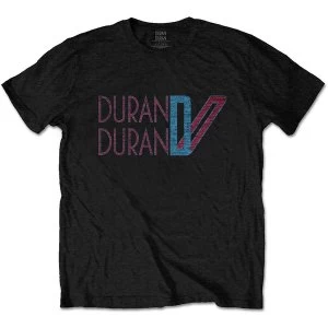 Image of Duran Duran - Double D Logo Unisex Medium T-Shirt - Black