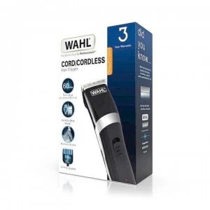 Image of Wahl Wahl Cordless Hair Clipper - Black/Silver