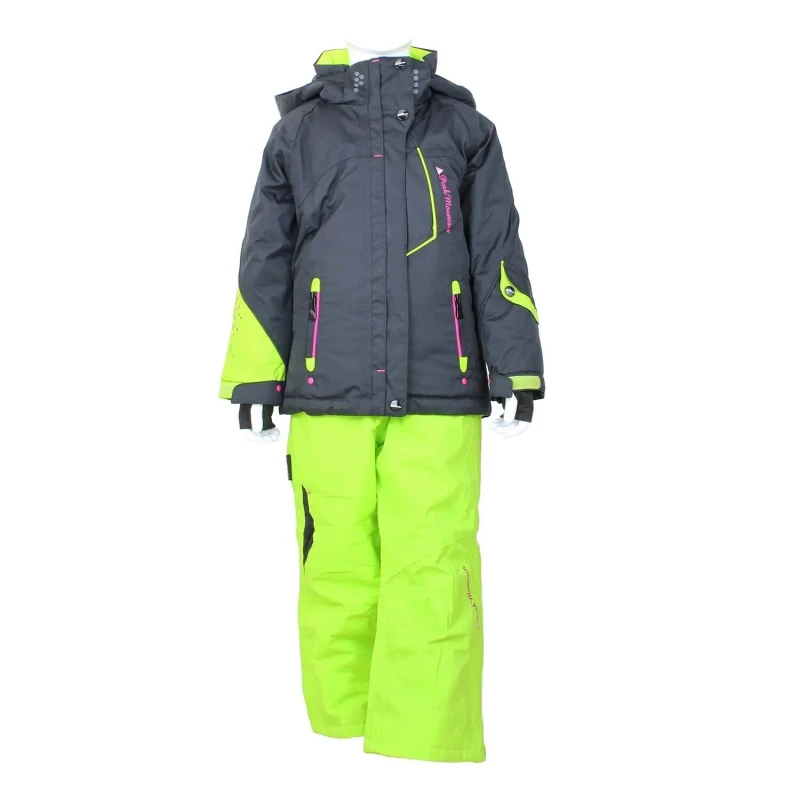 Image of Peak Mountain Girl's ski suit Peak Mountain Gamic Noir Female 16 ans GAMIC/KS/NOIR-ANIS
