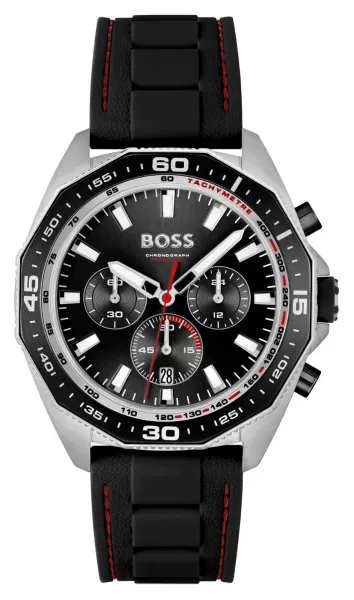 Image of BOSS 1513969 ENERGY Chronograph (44mm) Black Dial / Black Watch