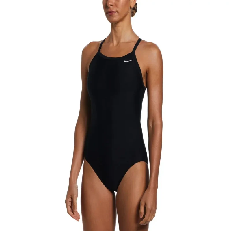 Image of Womens 1 Piece swimsuit Nike Solid Noir Female 40