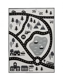 Image of Scandi Roads Rug - 80X150Cm