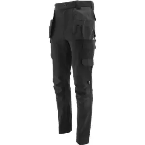 Image of CAT Workwear Mens Tech Stretch DWR Stretch Work Trousers 36L- Waist 36', Inside Leg 34'