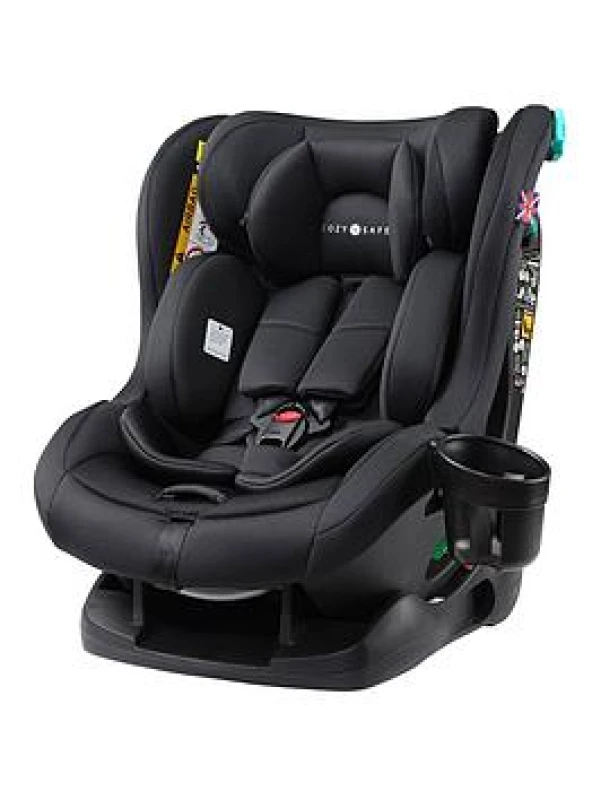Image of Cozy N Safe Fitzroy+ 40-150cm Child Car Seat - Slate, Grey EST335-1