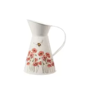 Image of Wrendale Designs - Poppies and Bee Flower Jug