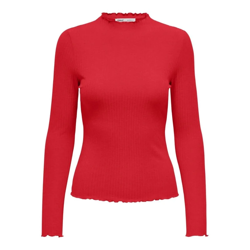 Image of Only Womens long sleeve T-Shirt Only Emma Rouge Female M