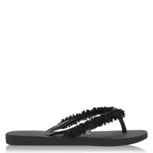 Image of Havaianas Fringe Flip Flop - Black