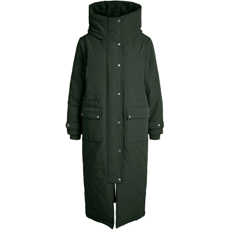 Image of Object Katie Long Coat - Green Green 8