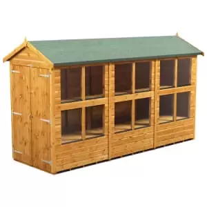 Image of Power Sheds 12 x 4ft Double Door Apex Shiplap Dip Treated Potting Shed