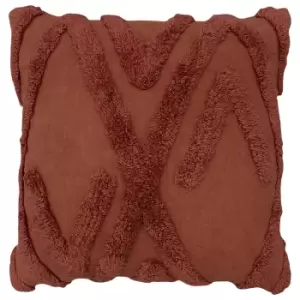 Image of Kamjo Geometric Tufted Cushion Red
