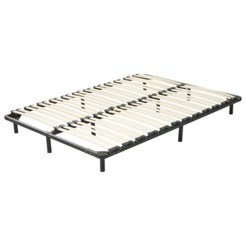 Image of Beliani Freestanding Slatted Bed Base Combourg 140 X 200 Cm (Eu Double)