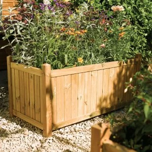 Image of Rowlinson Rectangular Wooden Garden Planter