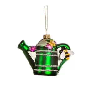Image of Green Watering Can Shaped Bauble