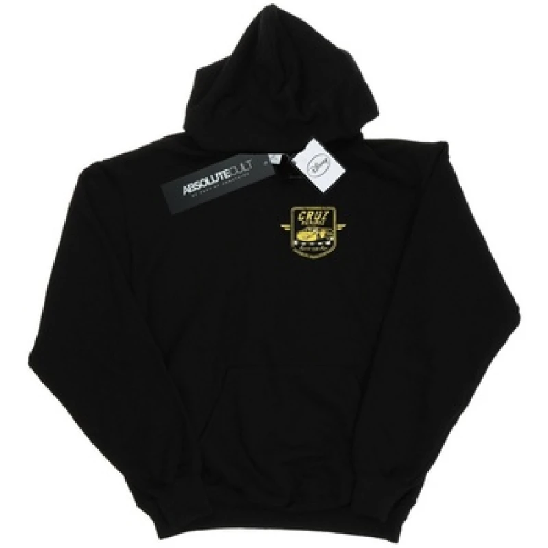 Image of Disney Cars Cruz Ramirez Faux Pocket Logo Hoodie Black male