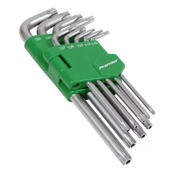 Image of Genuine SEALEY AK7162 Security TRX-Star Key Set 9pc Long